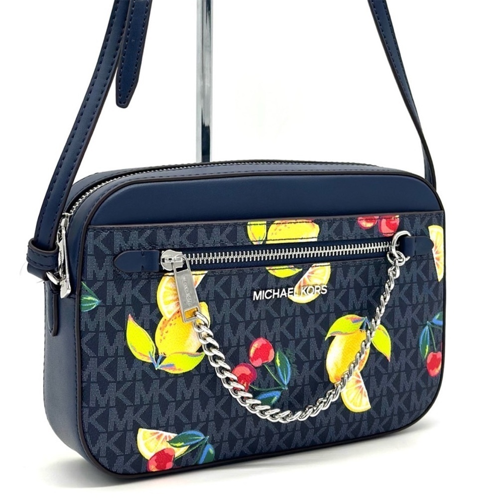 Michael Kors Large EW Zip Chain Xbody
Crossbody Bag Navy Blue Multi - Picture 3 of 11
